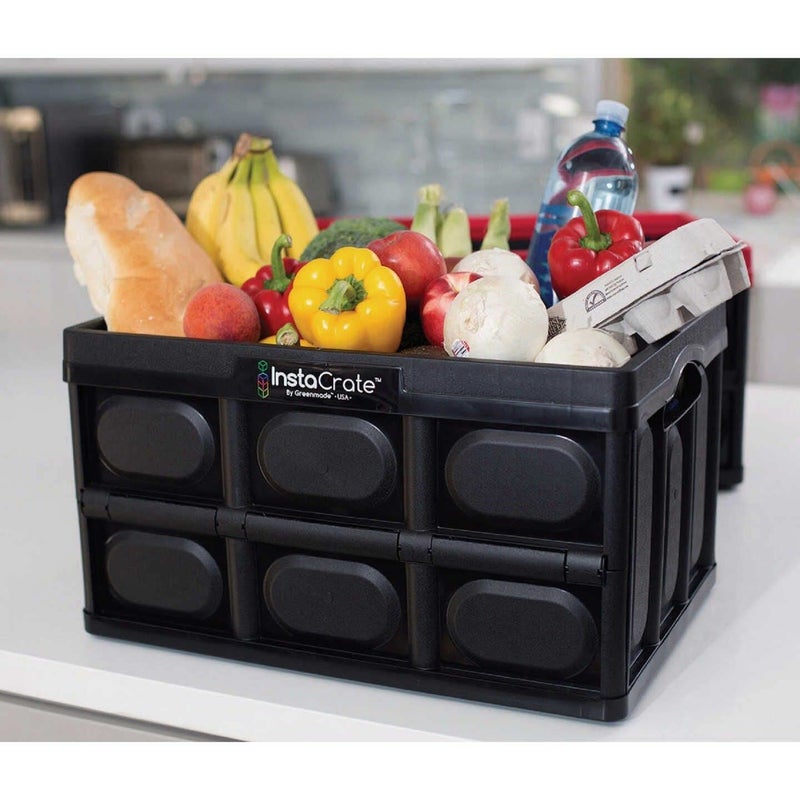 GreenMade InstaCrate Collapsible Storage Container, 12 gal, Black - Image 3